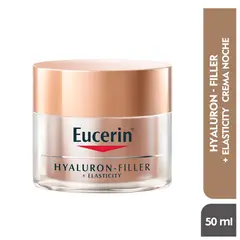 EUCERIN - Tratamiento antiedad Crema Facial De Noche Hyaluron-Filler Elasticity 50ml Para Piel Seca 50 ml