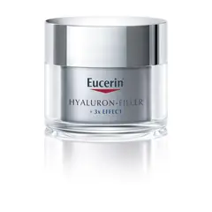 EUCERIN - Tratamiento antiedad Crema Facial De Noche Hyaluron-Filler triple efecto Para Piel Seca 50 ml