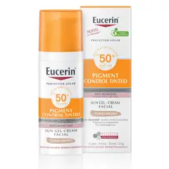 EUCERIN - Protector Solar Facial Sun Control Piel Manchada - Pigmentada Con Color Medio Fps 50+ 50 ml