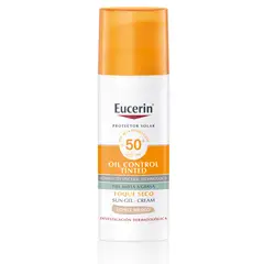 EUCERIN - Protector Solar Facial Sun Toque Seco Color Medio Fps 50+ 50 ml