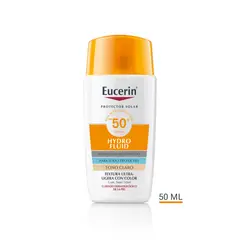 EUCERIN - Fotoprotector Hydro Fluid Tono Claro FPS50+ Para Todo tipo de piel 50 ml
