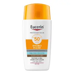 EUCERIN - Fotoprotector Hydro Fluid Tono Bronze FPS50+ Para Todo tipo de piel 50 ml