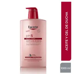 EUCERIN - Gel de ducha pH5 Aceite y Gel de Ducha Para Todo tipo de piel 1000 ml