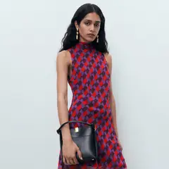 MANGO - Vestido Mujer Corto Casual con Estampado