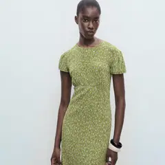 MANGO - Vestido Mujer Medio Casual con Estampado