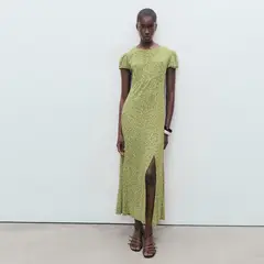 MANGO - Vestido Mujer Medio Casual con Estampado