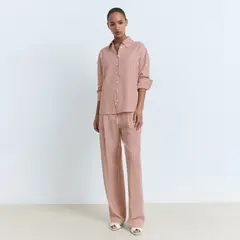 MANGO - Camiseta Mujer de Rayas Manga larga