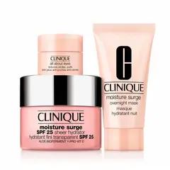 CLINIQUE - Set Hidratante facial y protector Moisture Surge Hydration Meets Protection Incluye 3 productos