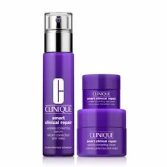 CLINIQUE - Set Tratamiento antiedad Smart Clinical Repair Feel Smoother and Look Younger Incluye 3 Productos