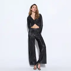MOSSIMO - Pantalón Wide leg Mujer Tiro alto