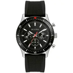 BULOVA - Reloj Hombre Classics. Reloj Silicona Negro 98A267