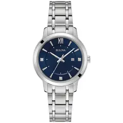 BULOVA - Reloj Mujer Classics. Reloj Acero Inoxidable Plateado 96P235