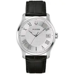 BULOVA - Reloj Hombre Classics. Reloj Cuero Negro 96B388