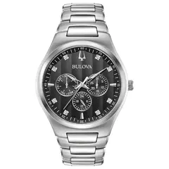 BULOVA - Reloj Hombre Classics. Reloj Acero Inoxidable Plateado 96D143