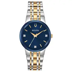 BULOVA - Reloj Mujer Classics. Reloj Acero Inoxidable Plateado 98P190