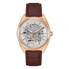 BULOVA - Reloj Hombre Classics. Reloj Cuero Marrón 97A175