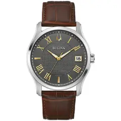 BULOVA - Reloj Hombre Classics. Reloj Cuero Marrón 96B389