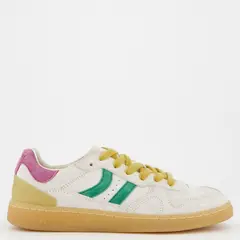 COOLWAY - Tenis Moda Goal Mujer Blancos