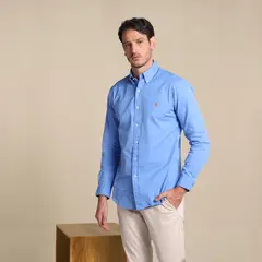 POLO RALPH LAUREN - Camisa Hombre Manga larga Classic fit de Algodón