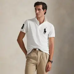 POLO RALPH LAUREN - Camiseta polo Hombre Manga corta con Logo de Algodón