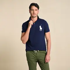 POLO RALPH LAUREN - Camiseta Polo Hombre Manga Corta Custom Slim Fit