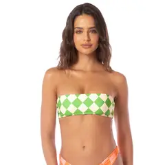 MAAJI - Top de vestido de baño Doble faz Diamond Sour de Rombos