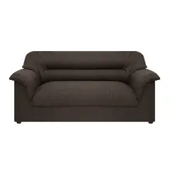 AMOBLANDO - Sofá Moderno en Tela 2 Puestos Vivir Café 160 x 86 x 76 cm - Mueble