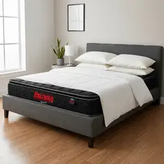 PULLMAN - Colchón Queen Firmeza Media Ortopédico Resortado con Pillow Orthopack BTU 160 x 190 cm Colchones