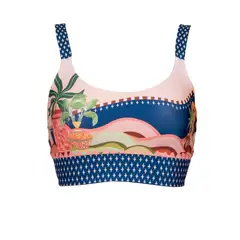 MILONGA - Top de vestido de baño con estampado Beachwear