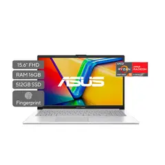 ASUS - Portátil Vivobook Go 15 | AMD Ryzen 5 | 16 GB de RAM | 512GB SSD de almacenamiento | Windows 11 |15.6 Pulgadas | E1504FA-BQ2684W | Computador portátil
