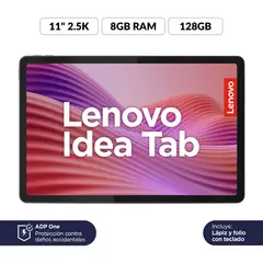 LENOVO - Tablet Idea Tab 128GB | Pantalla 11 pulgadas | 8GB RAM | Camara Posterior 8MP | Camara Frontal 5MP | + Key + Pen 128 GB