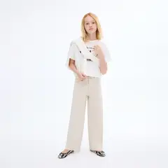 MANGO - Camiseta para Niña con Estampado Manga corta de Algodón