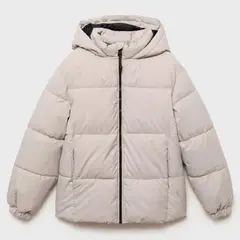 MANGO - Chaqueta Con capucha para Niño Acolchado