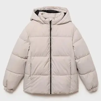 MANGO - Chaqueta Con capucha para Niño Acolchado