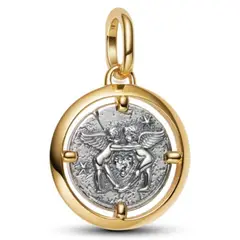 PANDORA - Charm Medallón Cupidos Dos tonos