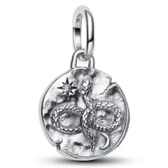 PANDORA - Charm Medallón Serpiente Infinita Plata Esterlina