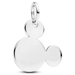 PANDORA - Charm Colgante Grabable Mickey Mouse De Disney Plata Esterlina