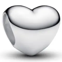PANDORA - Mini Charm Corazón Plateado Plata Esterlina