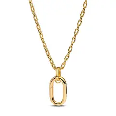 PANDORA - Collar De Cadena De Eslabones Grandes Que Se Pueden Abrir Recubrimiento en Oro 14K