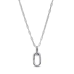 PANDORA - Collar Con Colgante Eslabón Que Se Puede Abrir Plata Esterlina