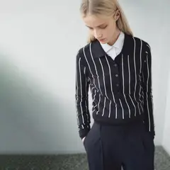 MANGO - Saco Mujer de Rayas