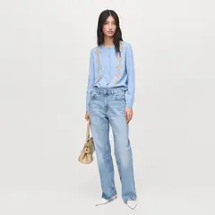 MANGO - Saco Mujer con Estampado