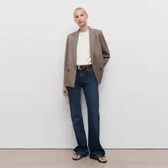 MANGO - Blazer Mujer de Cuadros