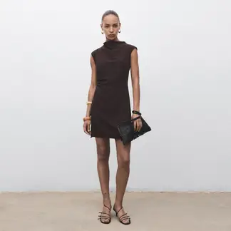 MANGO - Vestido Mujer Corto Casual