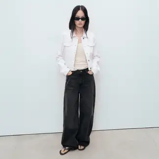 MANGO - Chaqueta Mujer de Algodón