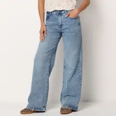 SYBILLA - Jean Wide leg Mujer Tiro alto