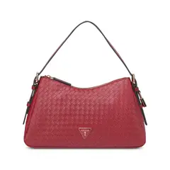 GUESS - Cartera para Mujer FIESTA ALISHA SHOULDER BLACK CHERRY