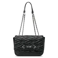 GUESS - Cartera para Mujer CROSS BODY BRIELLA FLAP CROSSBODY BLACK