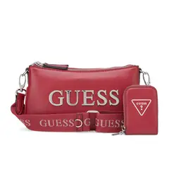 GUESS - Cartera para Mujer CROSS BODY TYRAH MINI CROSSBODY TOP ZIP BLACK