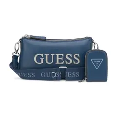 GUESS - Cartera para Mujer CROSS BODY TYRAH MINI CROSSBODY TOP ZIP MARINA